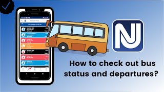 How to check out bus status and departures on NJ TRANSIT?