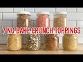 7 Crunch Topping Recipes - Strawberry Shortcake Eclair Toasted Almond Banana Pudding