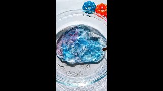 【ASMR】グラデーションたぷたぷスライム!Gradation Water Slime! Satisfying Video!解压 史莱姆ショート動画 #shorts