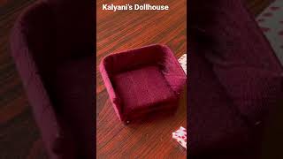 Miniature furniture | miniature sofa |dollhouse furniture #shorts #shortvideo #short #youtubeshorts