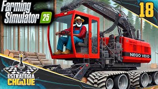 🚜Farming Simulator 25 - Com esse maquinário Nego Veio vai se livrar das árvores e limpar tudo #18