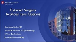 Cataract surgery lens options