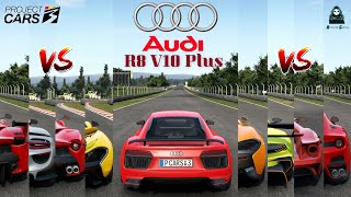 Can Audi R8 V10 Plus Beat Best Of Hyper Cars And Super Cars ? | Audi R8 V10 Vs Best Super Hyper Cars