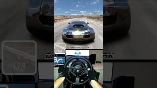 Drag Race BUGATTI VEYRON | Forza Horizon 5 #steeringwheel #short #bugattiveyron