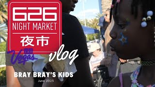 626 Night Market Las Vegas (bray brays kidz) Vlog #626market #lasvegas #foodtrunks #braybrayskidz