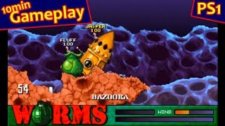 Worms ... (PS1) Gameplay