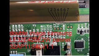 double image samsung LE32E420E2W panneau 32AP11S4LV1.1