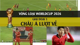 Kết quả vòng loại worldcup 2026 khu vực châu á giai đoạn 1 lượt về . giao hữu Hàn quốc - Việt nam
