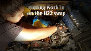 Back to work on the H22 civic