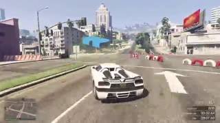 GTA V Online - MCEC GT4/GT5 Race 5 - Lucky miss (x2) when Thell_46 disconnects