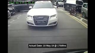 10may2019 motorbike rider \u0026 pillon taken out by driver of audi #SGZ711L