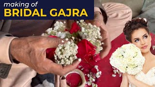 How to make Bridal Gajra - Real rose nikah bracelet- Nikah gajra - Nikah bracelet  - Rose haathphool