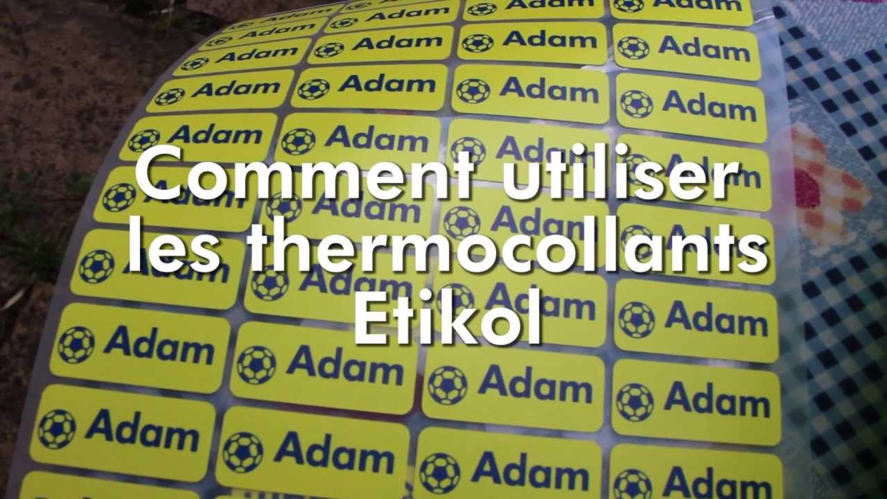 Comment Utiliser Les Thermocollants Etikol - YouTube