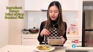 Smoked Fish \u0026 Green Mango Salad ញាំស្វាយត្រីឆ្អើរ