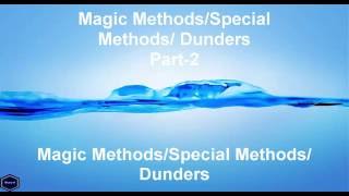 Magic Methods/ Special Methods/ Dunders - Python 3.5 - Part 2