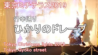 【東京ミチテラス2019】ひかりのドレープ【行幸通り】