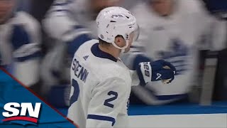 Luke Schenn Notches First Goal Back With Maple Leafs vs. Lightning