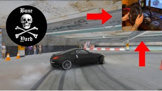 Tokyo drift parking garage - Steering wheel gameplay - Assetto Corsa