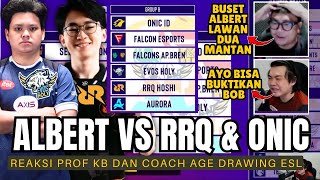 PEMBUKTIAN ALBERT KE RRQ \u0026 ONIC! REAKSI PROF KB \u0026 COACH AGE ALBERT BERTEMU DENGAN 2 MANTAN TIM NYA!