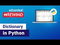 Dictionary In Python | Python Dictionary | Python Programming | Edureka | Python Rewind - 2