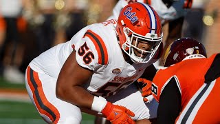 Bills 2nd-round pick O'Cyrus Torrence talks to the media