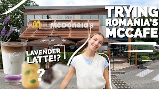 Trying McDonald's McCafe Romania!