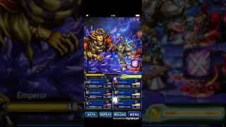 FFBE Global Guide - Emperor (Series Boss Battle FFII) ALL MISSIONS 10 Turn feat. Aldore King Rain