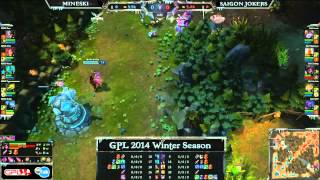 GPL Winter Season 2014 W4 Team Mineski VS Saigon Jokers Vietnam