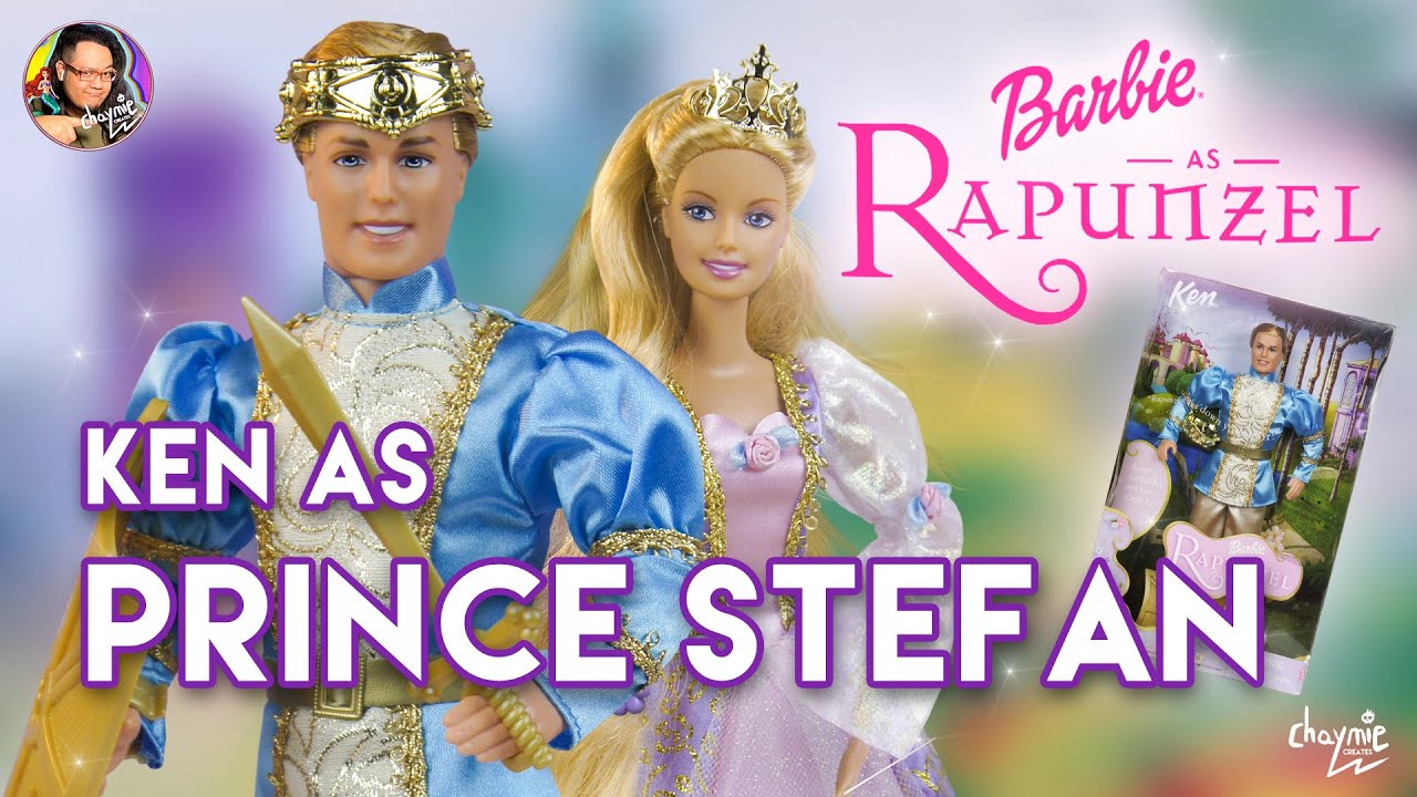 Barbie As Rapunzel - Ken As Prince Stefan Doll (2002) | Unboxing ...