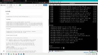 Fedora 33 LEMP Server - 04 Install MariaDB