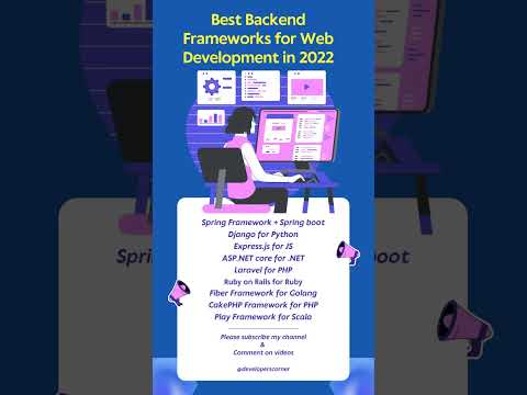 Best backend development frameworks #shorts #shortvideo #short #coding #programming