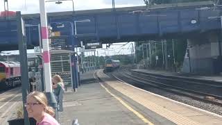 *3 Freighters, Rail Grinding Train* Trains at Flitwick Station, Bedfordshire (MML) (29/08/24)