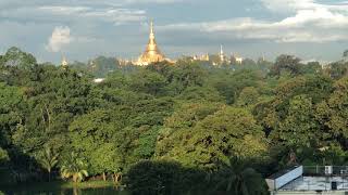 ទស្សនាសម្រស់ប្រាសាទមាស shwedagon ពីសណ្ឋាគារ Chatrium