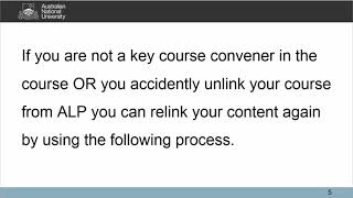 Echo360 ALP (Active Learning Platform) course linking from your Wattle site