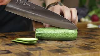 Sukenari Hap40 240mm Gyuto vs Zucchini