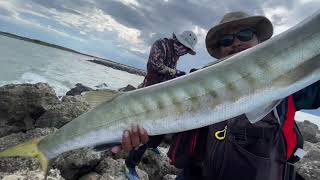 ตกปลาสากชายฝั่งด้วยเหยื่อปลอม หาดเจ้าเพชรบุรี ไซด์ยักย์ #barracudafishing #shorefishing