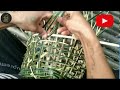 How to make a bamboo basket (Hang)from Bamboo || weaving a carrying bamboo basket|| Ep-04