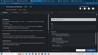 February Cook-Off Codechef || Permutation and Modulus Solution || solution in java