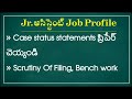 ts కోర్టు jr.అసిస్టెంట్ జాబ్ ప్రొఫైల్ ts court jr. assistant job profile duties promotions details