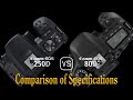 Canon EOS 250D vs. Canon EOS 80D: A Comparison of Specifications