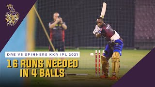 16 runs needed in 4 balls - Can Russell do it? | Dre vs Spinners KKR IPL 2021