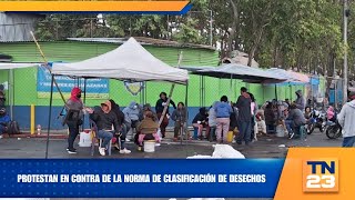 Protestan en contra de la norma de clasificación de desechos