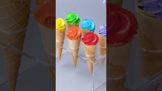 Awesome Ice Cream Cone Mixed Rainbow Oreo #Shorts