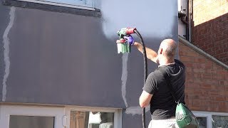 Applying Masonry Paint With Bosch PFS 3000 - 2