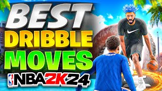 BEST DRIBBLE MOVES in NBA 2K24! FASTEST DRIBBLE MOVES & SIGNATURE STYLES FOR ALL BUILDS in NBA2K24!