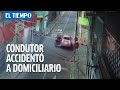 Video: conductor accidentó a domiciliario de Rappi y lo dejó herido en la vía