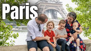 Visiting Paris in 2021 - Family of 5 with baby visit Paris - Eiffel Tower, Louvre, Opera House