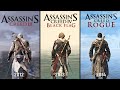 Assassin's Creed 3 vs Black Flag vs Rogue - Physics & Details Comparison