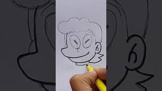 How To Draw Suneo S Mom/ Suneo s Mom Face Drawing/ #shorts #art #drawing/ Gth Creations 😅🤣😂