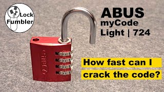 [185] Abus Mycode Light 724 Padlock Decoded - Putting the new Technique to the Test